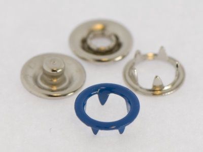 Baby drukkers 9 mm /12 stuks blauw