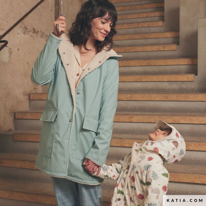 Raincoat mint groen