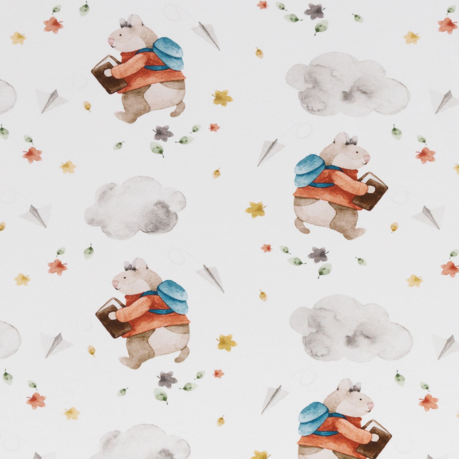 Back to school little bear white
