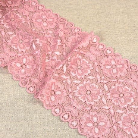 Kant bloemen  18 cm  rose