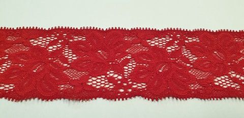 Elastische kant 55 mm rood