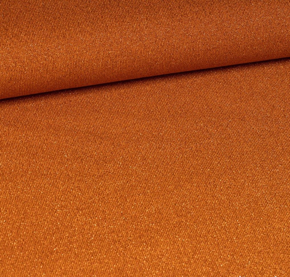 Glitter oranje fijn soepelvallend