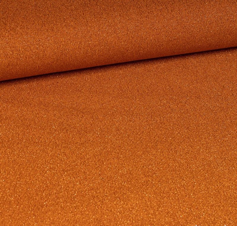 Glitter oranje fijn soepelvallend