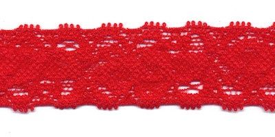 Elastische kant rood 22 mm