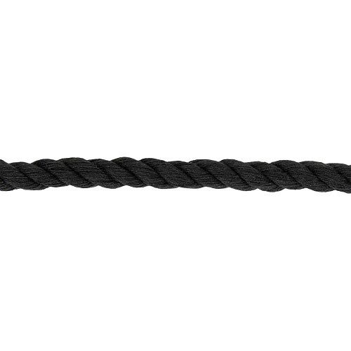 Anorakkoord 5 mm gedraaid zwart