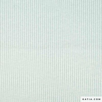 Knit rib gerecycleerd  licht blauw