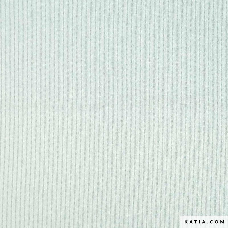 Knit rib gerecycleerd  licht blauw