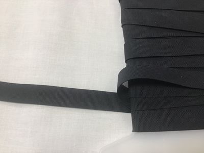 Badpak elastiek 12 mm zwart