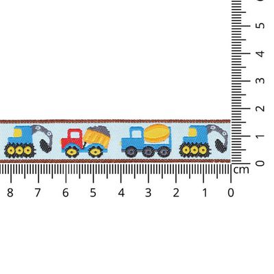 Geweven band met trucks