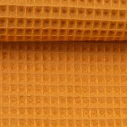 Wafel badstof Nelson  donker geel