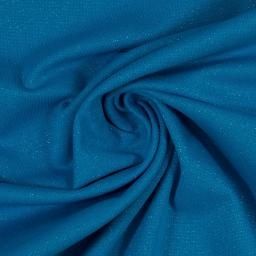 Boordstof Sven glitters Turquoise/blauw