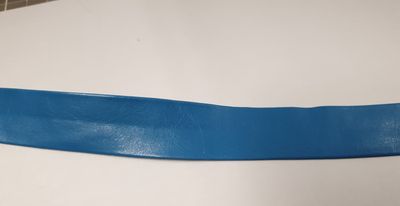 Biais lederimitatie blauw