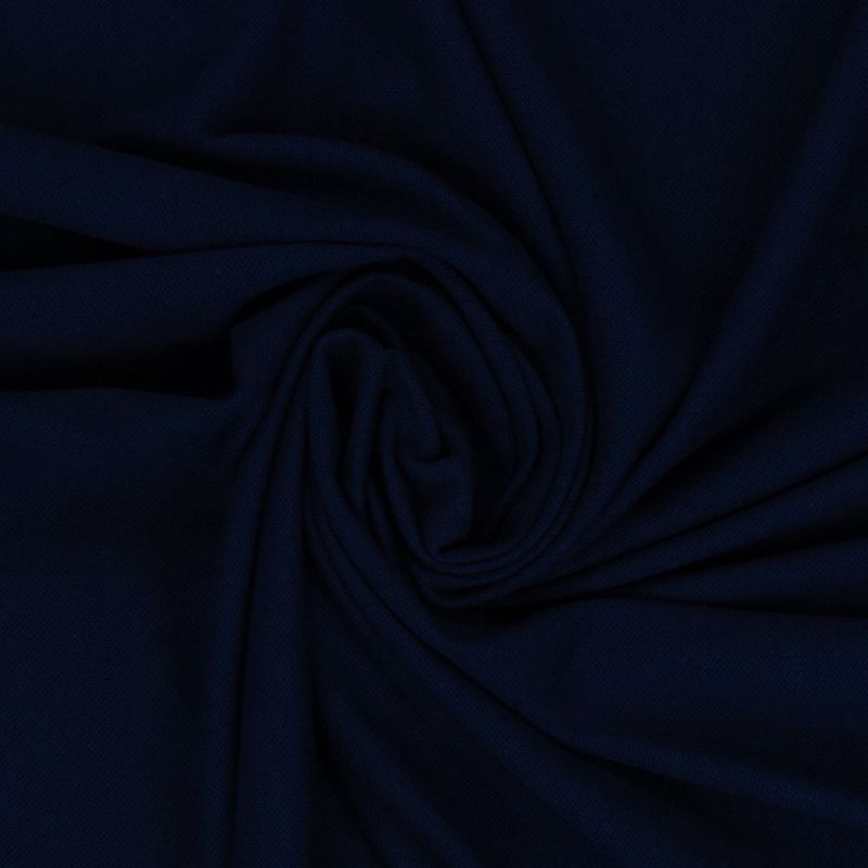 Piquee tricot donker blauw