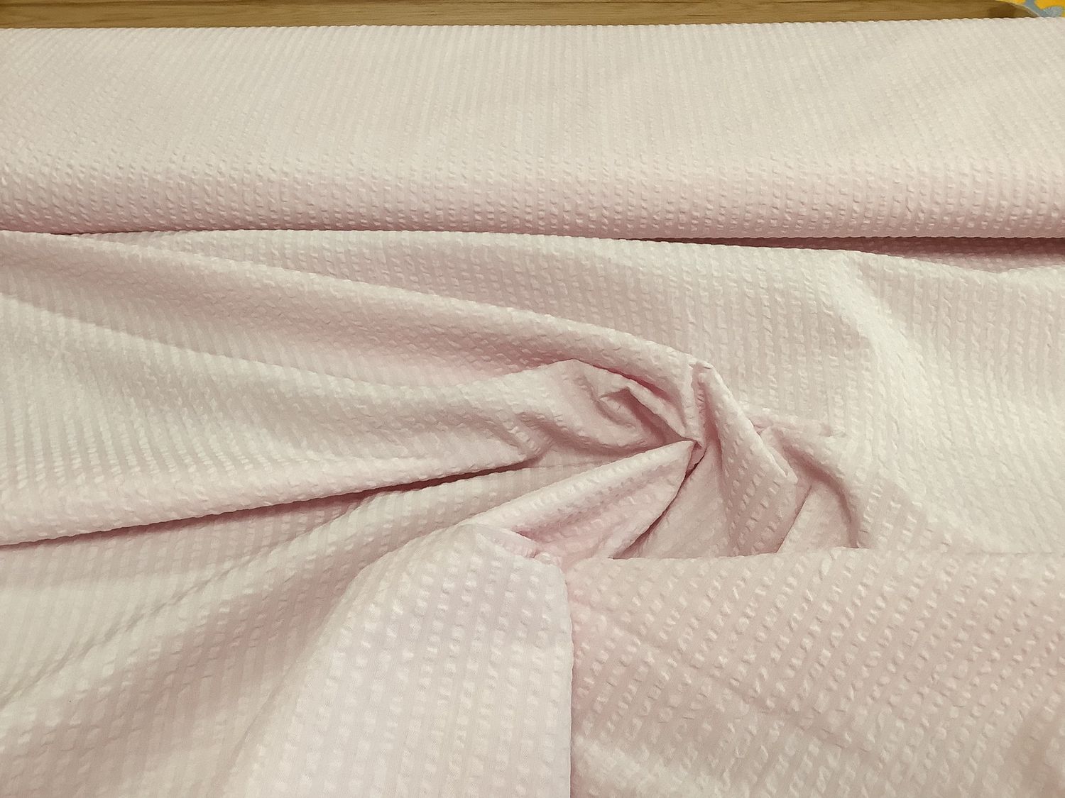 Seersucker roze