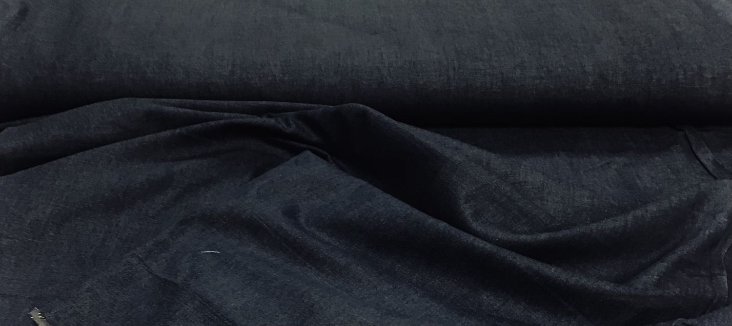 Stretch denim washed mid blue