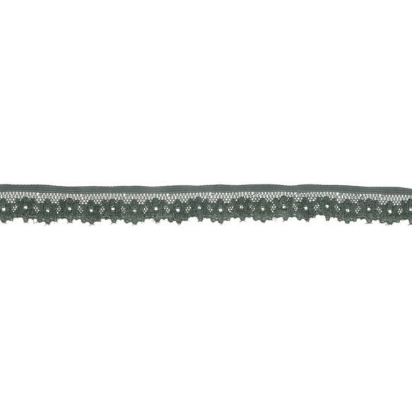 Elastiek bloem grijs