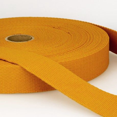 Tassenband 30 mm mosterd