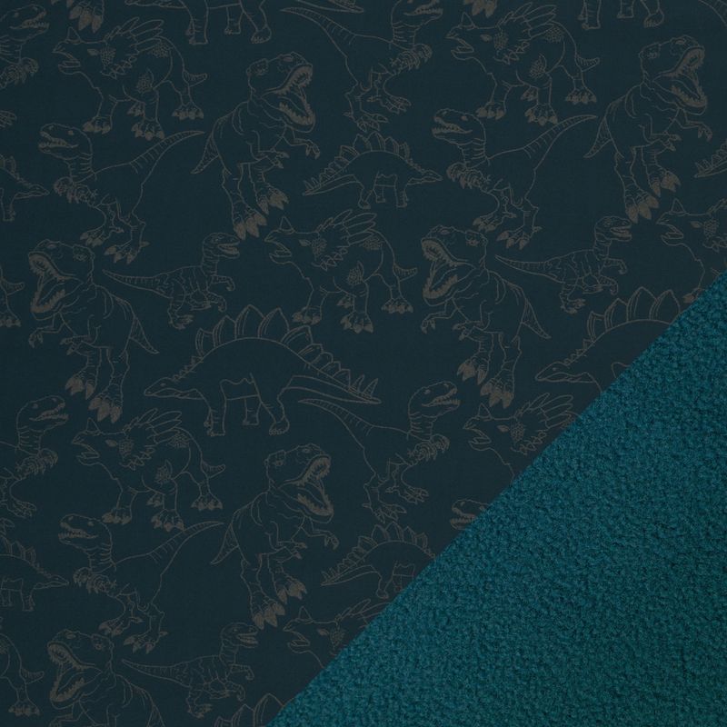 Softshell reflecterend dino's petrol