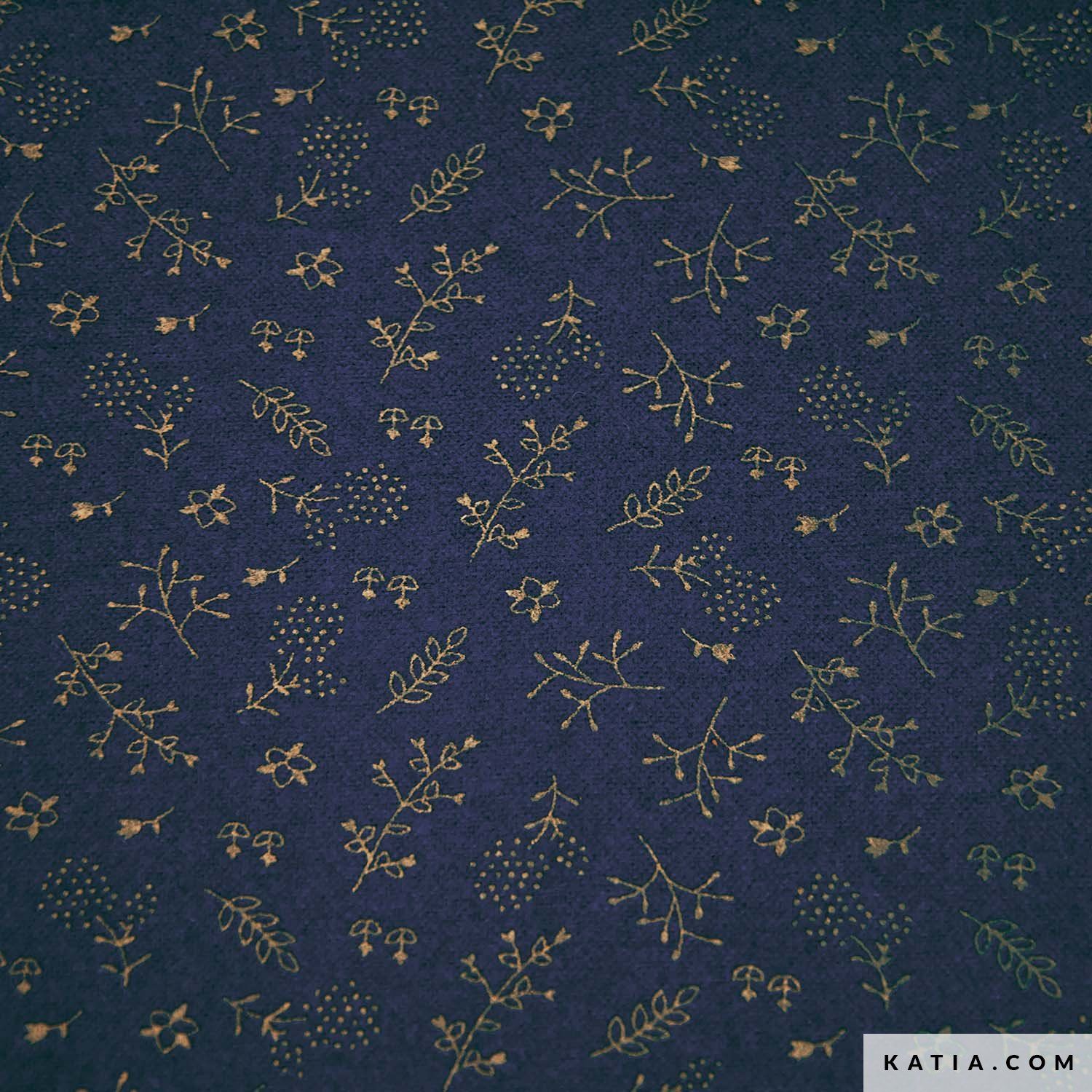Gold and navy leaves