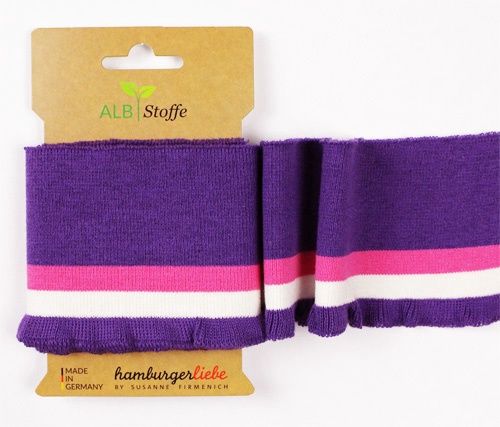 Cuff Me boord Frill paars /fuschia 16