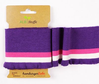 Cuff Me boord Frill paars /fuschia 16