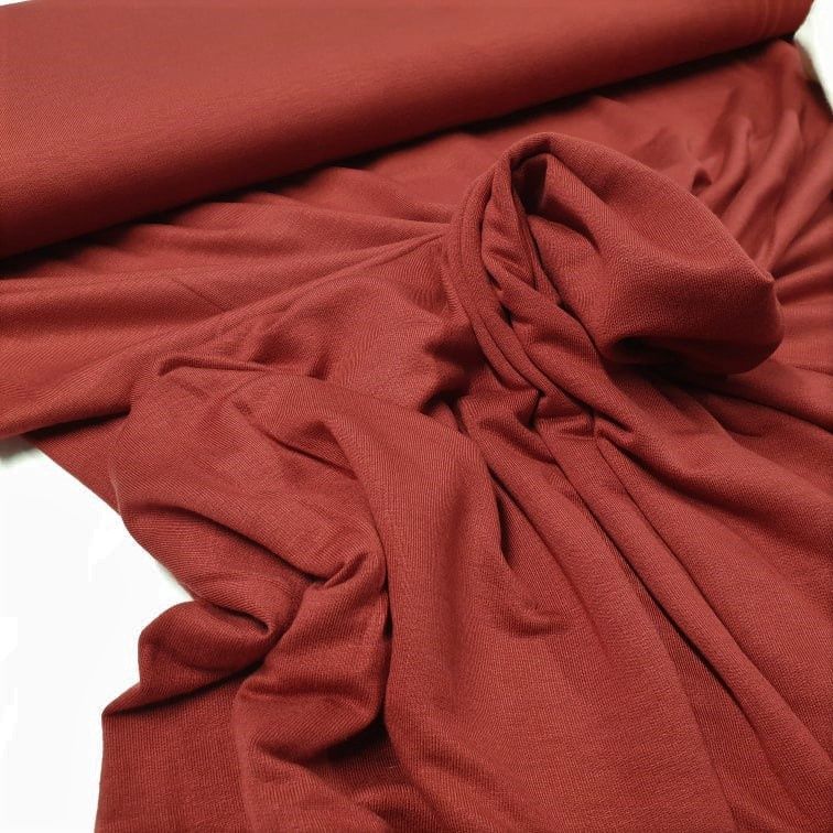Viscose tricot donker rood