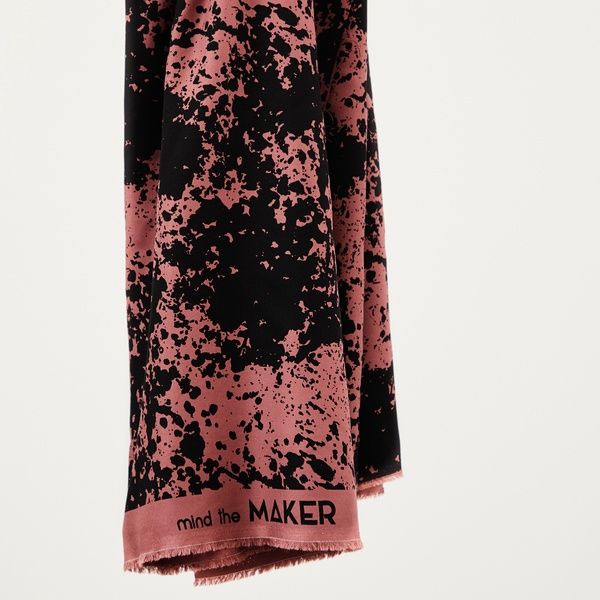 Shadow splash  crepe rosewood  ecovero viscose