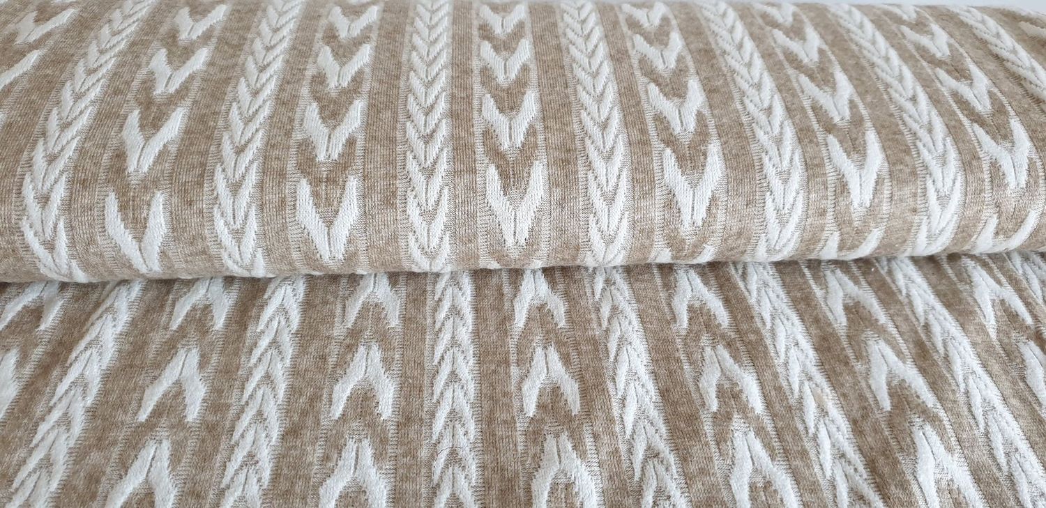 Jacquard ecru