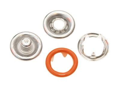 Baby drukkers 9 mm /12 stuks oranje