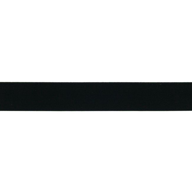 Elastiek soepel 20 mm zwart