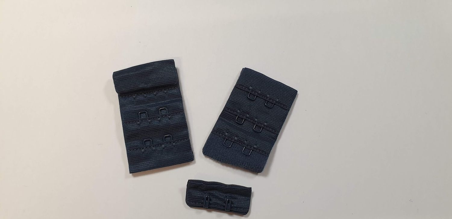 Beha sluiting  2 x 3 donker blauw