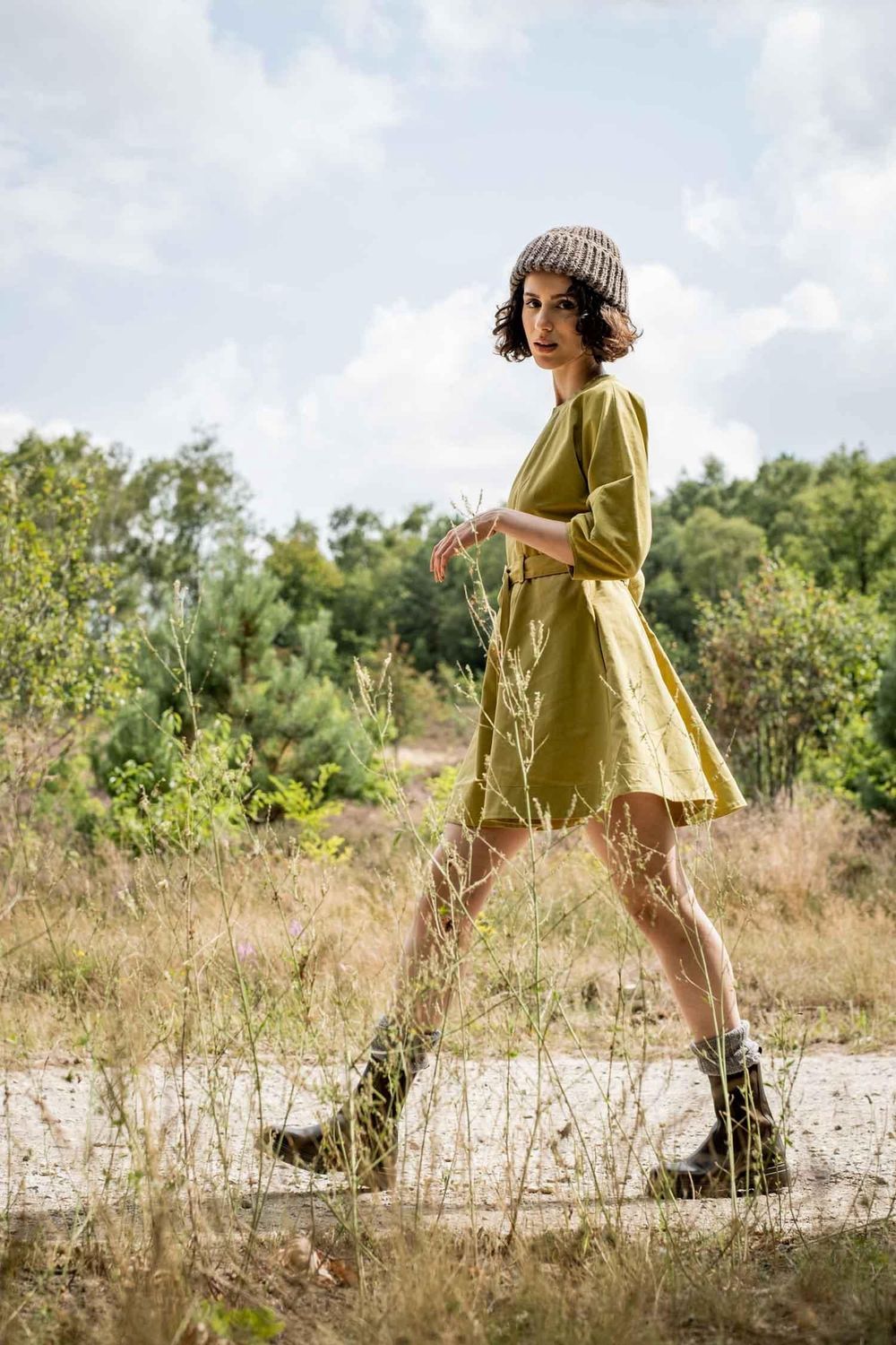 Cleo  dress groen