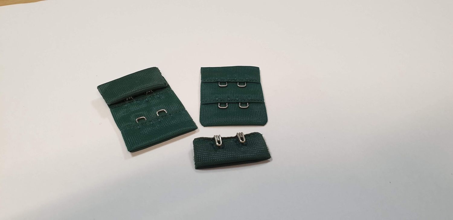 Beha sluiting  2 x 2  groen