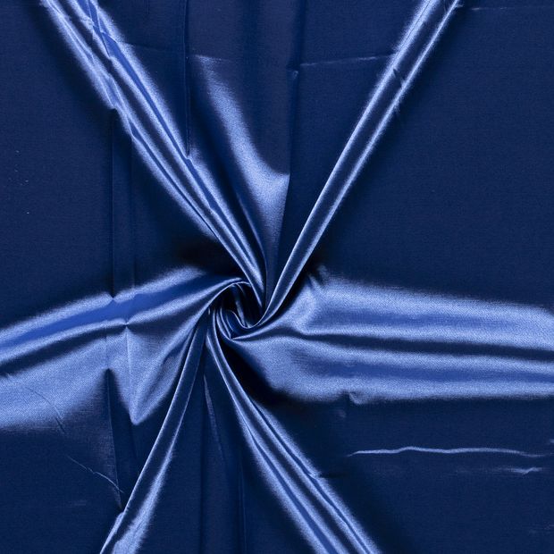 Satijn cyaan  blauw