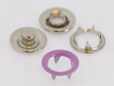 Baby drukkers 9 mm /12 stuks lila