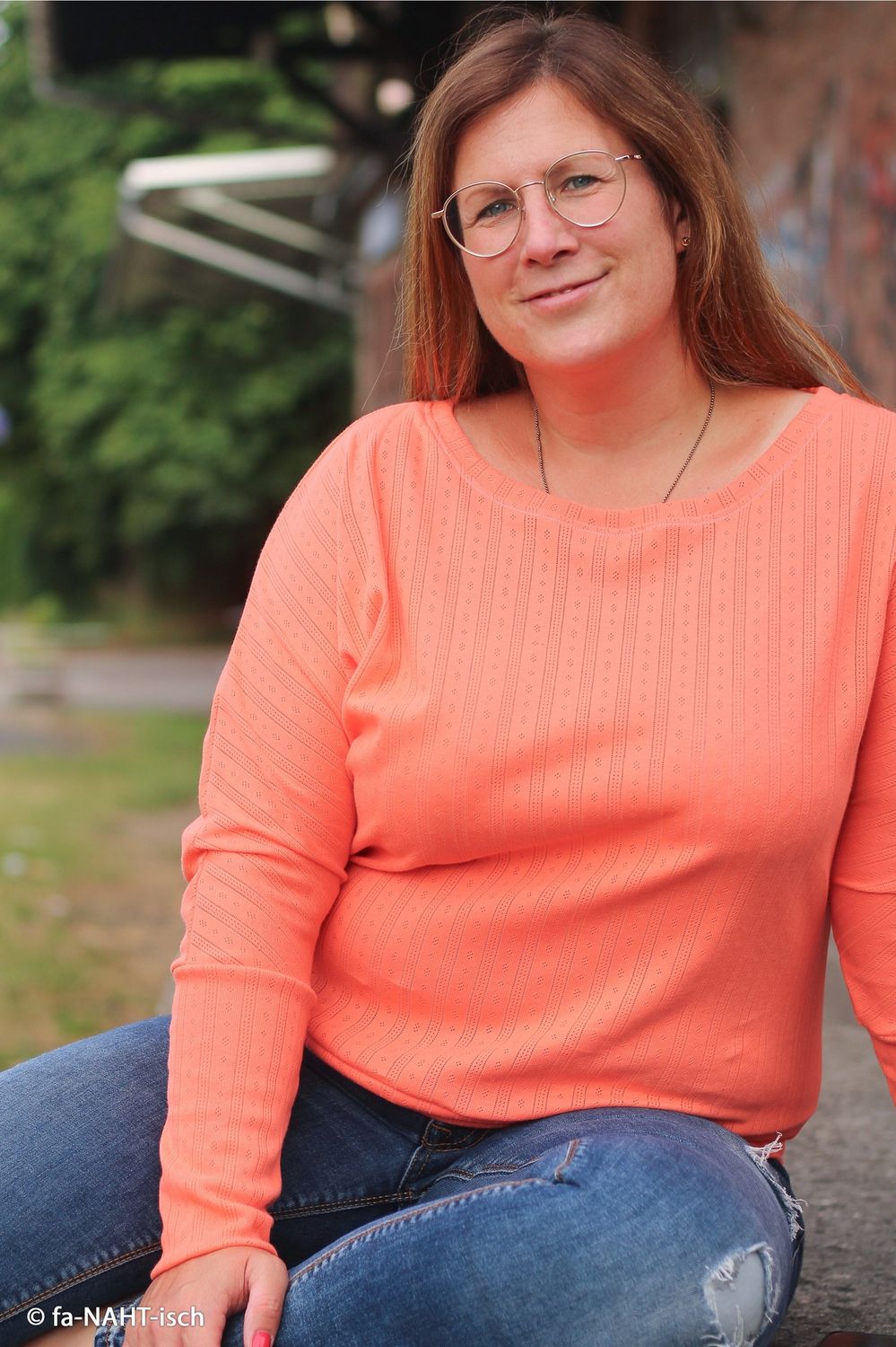 Pointelle oranje