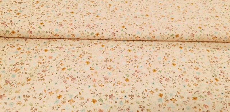 Twill katoen bloemmetjes