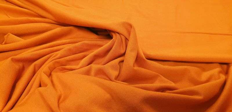 Tencel tricot oranje