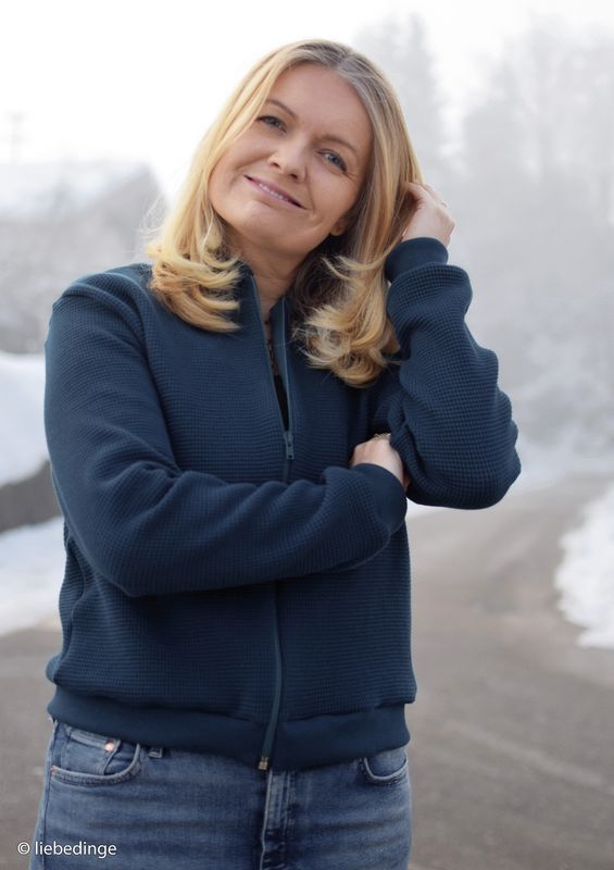 Molde ribtricot petrol