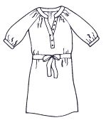 Olivia blouse, kleed