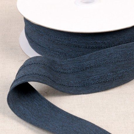 Elastiek streep|45mm donker blauw