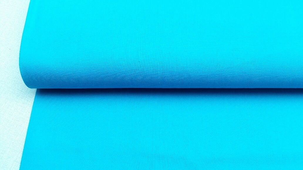 Canvas uni licht blauw