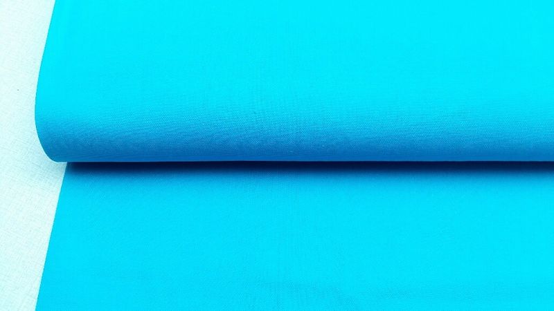 Canvas uni licht blauw