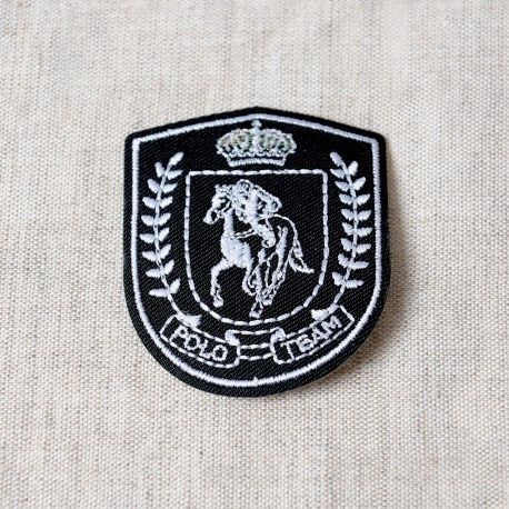 Applicatie Polo team zwart