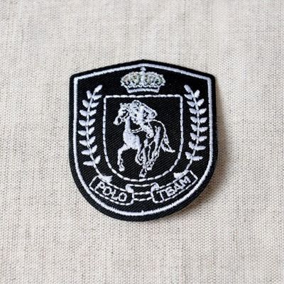 Applicatie Polo team zwart