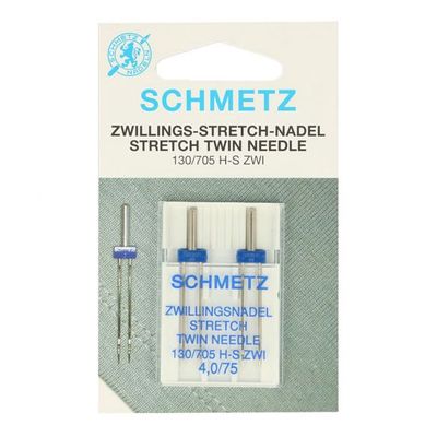 Tweelingnaald  stretch Dubbel 4.0/75