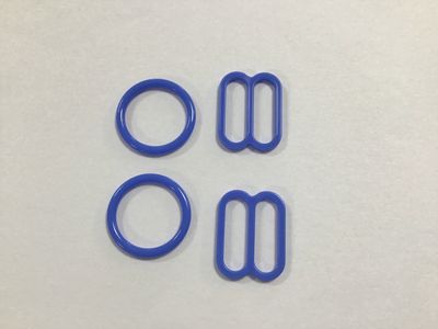 Bikini schuifjes 17 mm  lavendel blauw