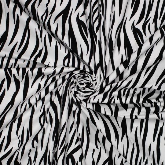 Stretch katoen zebra