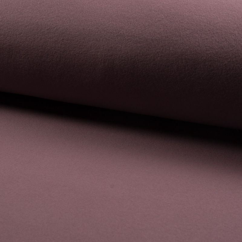 Fleece organic cotton mauve