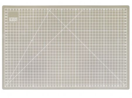 snijmat 90x 60 cm grijs